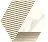 Декор Calacatta Hexagon A MAT 17,1x19,8 код 3775 Ceramika Paradyz (I-H-171X198-1-CALA.--A-N)