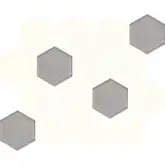 Мозаїка пресована Універсальна Bianco Hexagon Mix 22x25,5 код 1894 Ceramika Paradyz (M-P-220X255-1-UNIW.BIHEMX)