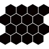 Мозаїка пресована Універсальна Nero Hexagon 22x25,5 код 1917 Ceramika Paradyz (M-P-220X255-1-UNIW.NEHE)