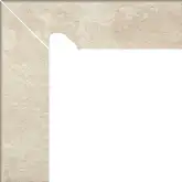 Цоколь Scandiano Beige Лівий 2 ел 8,1x30 код 5762 Ceramika Paradyz (Z---081X300-1-SCAN.BELE-C)