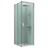 Душевая кабина Devit Eco 100 х 100 х h190 см (профиль - хром, стекло - прозрачное), без поддона ECO3101