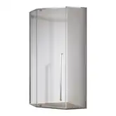 Душова кабіна без піддону Koer SR SC06-100x100x200-TR-01 прозоре скло Easy Clean 8мм, хром (KR5365)