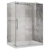 Душова кабіна без піддону Koer SR SC07-120x90x200-TR-01 прозоре скло Easy Clean 8мм, хром (KR5370)
