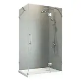 KOER SR SW04 Боковая стенка для душа, прозрачное стекло, хром (KR5389)