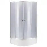 Набор Lidz душевая кабина Latwa SC80x80.SAT.MID.GR, стекло тонированное 4 мм + поддон с панелью Kupala (LLSC8080SATMIDGR2SET)
