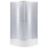 Набор Lidz душевая кабина Latwa SC90x90.SAT.MID.GR, стекло тонированное 4 мм + поддон с панелью Kupala (LLSC9090SATMIDGR2SET)