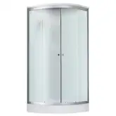 Набор Lidz душевой бокс Tani SB90x90.SAT.LOW.FR, стекло Frost 4 мм + поддон Kupala (LTSB9090SATLOWFR2SET)