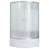 Душевая кабина Lidz Wieza SC80x80.SAT.MID.L, стекло Linie 4 мм (LWISC8080SATMIDL)