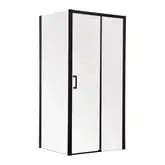 Душова кабіна без піддону Mixxus Premium DIVERSE SC03-120x80x195-TR Black прозоре скло 6мм (MI6868)