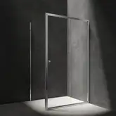 душова кабіна Omnires Bronx 140x90см безпечне скло, хром (BR1490CRTR)