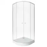 Набор Qtap душевая кабина Presto New CRM1088AC5 Clear 2020х800х800 мм + поддон Robin 308812C 80x80x12 см с сифоном (PRENEWCRM1088AC5SET)