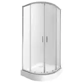 Набор Qtap душевая кабина Taurus CRM1099AC6 Clear 2020x900x900 мм + поддон Robin 309912C 90x90x12 см с сифоном (TAUCRM1099AC6SET)
