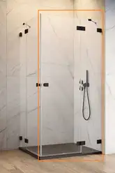 Душова кабіна (половина) Essenza Pro Black KDD 80 права, RADAWAY (10096080-54-01R)