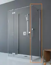 Radaway Essenza/Fuenta S1 Боковая стенка, хром/прозрачное (384049-01-01)