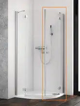 Душова кабіна напівкругла (половина) Essenza New PDD 100 права, RADAWAY (385003-01-01R)