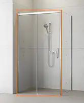 Radaway Idea KDJ 100L Душевая дверь, хром/прозрачное (387040-01-01L)