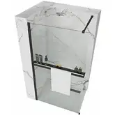 Душова Стінка REA Aero Чорний 100 + Evo KPL-6596-00652