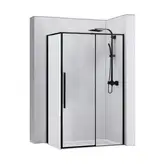 Душевая кабина REA SOLAR BLACK 80х100 (REA-K6310)