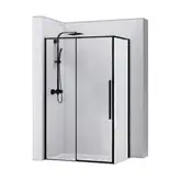 Душевая кабина REA SOLAR BLACK 90х120 (REA-K6311)