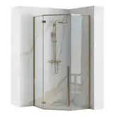 Душова кабіна REA DIAMOND GOLD 80*80 (REA-K6615)