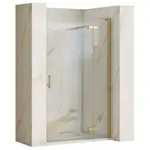 Душевая дверь REA HUGO BRUSHED GOLD 100 (REA-K8413)