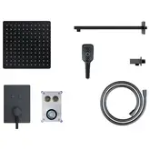 Душовий гарнітур прихованого монтажу Corsan CMZ066MBL BLACK + BOX чорний (646987)