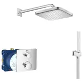 Душевая система скрытого монтажа с термостатом Grohe Grohtherm Cube c Tempesta Cube 250 (цвет - хром) (26415SC0)