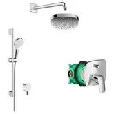 Душова система прихованого монтажу Hansgrohe Logis/Crometta/Croma Select E (колір - хром) 20200003 Hansgrohe