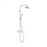Logo Dual Shower System з термостатом 6809505-00 верхній душ+ручний душ, хром Kludi НІМЕЧЧИНА