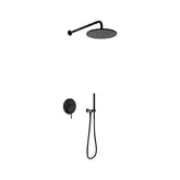 Душевая система KOHLMAN AXEL 30 BLACK + BOX скрытого монтажа (QW210ABR30)