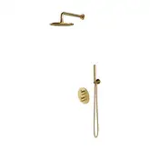душова система з термостатом Omnires Y brushed gold (SYSYT05XGLB)