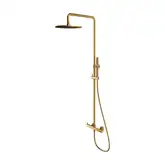 душевая система с термостатом Omnires Y  brushed gold (Y1244MGLB)