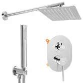 Душевая система REA OVAL CHROME + BOX скрытого монтажа (REA-P8415)