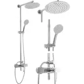 Душевой гарнитур REA  ALDI хром с изливом (REA-P8801)
