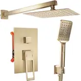 Душевая система REA PARKER BRUSHED GOLD + BOX скрытого монтажа (REA-P9141)