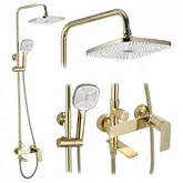 Rea Storm Gold Душевой гарнитур, золотой (REA-P9531)