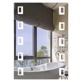 Зеркало Lidz 140.08.03 500х700 с LED-подсветкой (LD55781400803W)