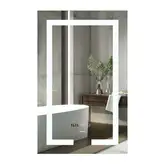 Дзеркало Mixxus HARD MR06-50x80 з Led Touch, Anti-fog, димером, регулятором яскравості, годинником (MI6011)