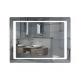 Дзеркало Mixxus STYLE MR13-80x60-Reverse з Led Touch, Anti-fog, димером, регулятором яскравості (MI (MI6666)