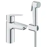 Grohe Eurosmart S-Size Змішувач для умивальника з гігієн. душем, хром (23123003)