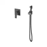 Змішувач для гігієнічного душу Mixxus Premium MONE 002 INNER Graphite вбудований з лійкою (MI6784)