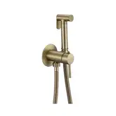 Змішувач для гігієнічного душу Mixxus Premium Hans 002-A Inner Brushed Gold з лійкою (Матове золото (MI6922)
