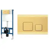 Інсталяція REA із золотою кнопкою F LIGHT GOLD (REA-E9851)