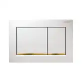 Geberit Omega 30 Кнопка змиву, білий/золотий (115.080.KK.1) (115.080.kk.1)