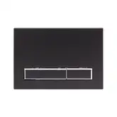Qtap Nest Панель смыва для унитаза, матовый черный (QT0111M08V1091MB)