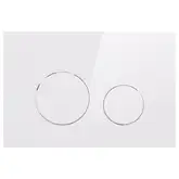 Qtap Nest Панель смыва для унитаза, белая (QT0111M11110W)