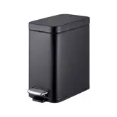 Відро для сміття з плавним закриттям прямокутне Mixxus Premium Quadro-TC0105 Black 5 л колір чорний (MI7061)