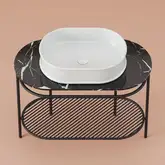 Консоль під умивальник Artceram FLAIR 4.0 h75,5х95x48, чорний матовий (ACA068 17)
