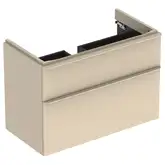 Тумба под раковину Geberit Smyle Square 88,4 см, светло-серый глянцевый (500.354.JL.1)