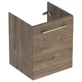 Тумба под раковину Geberit Selnova Square slim rim 53,8 см, орех тёмный (501.218.00.1)